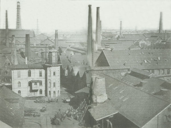 Krupp Smokestacks in Essen (1867) 