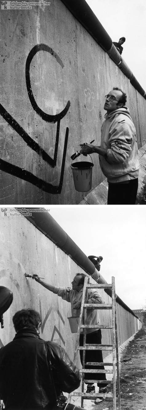 „Die Überwindung der Mauer durch ihre Bemalung” (23. Oktober 1986)