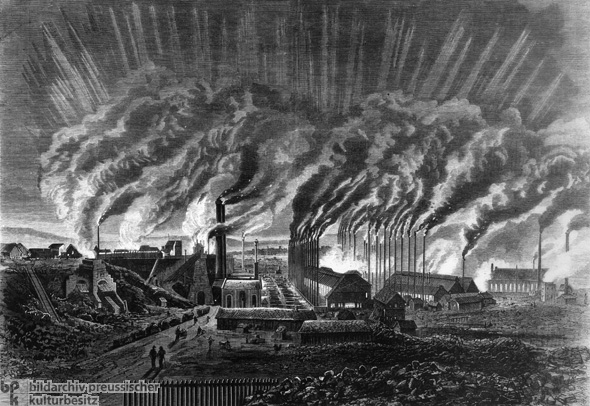 The Burbach Smelting Works near Saarbrücken (1876) 