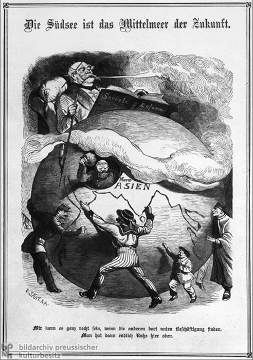 „Die Südsee ist das Mittelmeer der Zukunft” (13. Juli 1884)