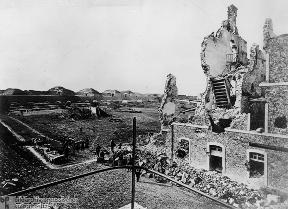 Destroyed Barracks in the French Fort Issy (1871) 