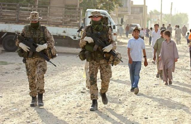 Bundeswehrsoldaten in Afghanistan (4. August 2003)