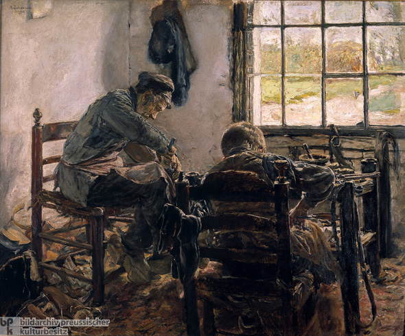 Max Liebermann, <I>Schusterwerkstatt</i> (1881-82)