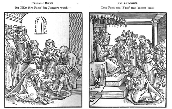 Christus wascht die Füße seiner Jüngers (1521)
