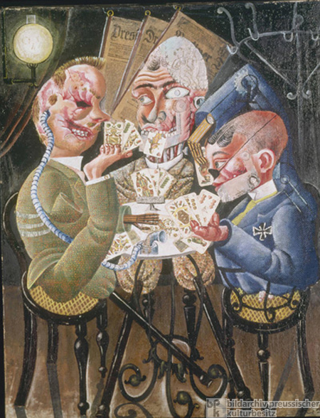 Otto Dix, <i>Die Skatspieler</i> (1920)