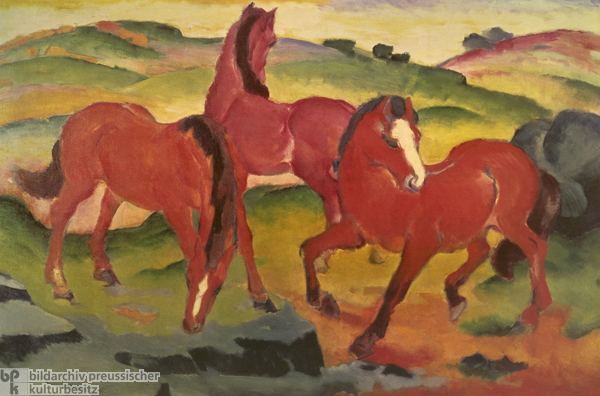Franz Marc, <i>Weidende Pferde IV</i> (1911)
