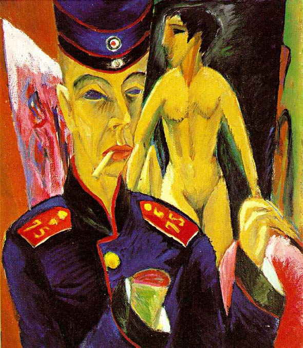 Ernst Ludwig Kirchner, <i>Selbstporträt als Soldat</i> (1915)