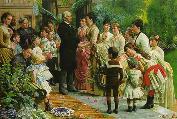 Anton von Werner, <i>Der 70. Geburtstag des Kommerzienrates Valentin Manheimer</i> (1887)
